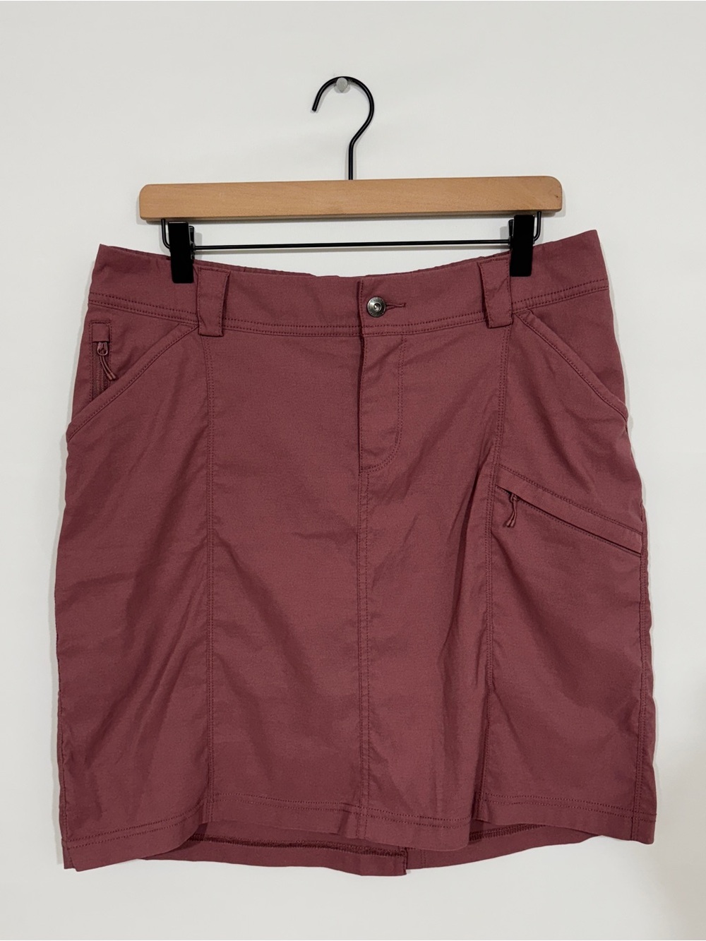 WSK73 {Duluth} "Dry on the Fly Skort" Pink Utility Cargo Twill Skirt